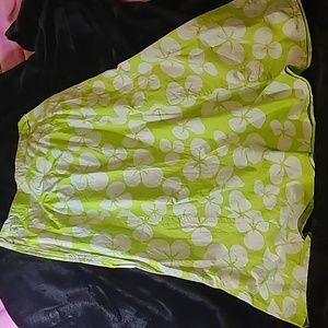 WAS $88. WHITE RICE Lucky Charm Printed Cotton Skirt Size Medium